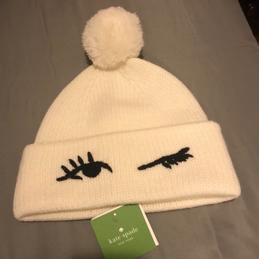 Kate Spade “winking beanie”